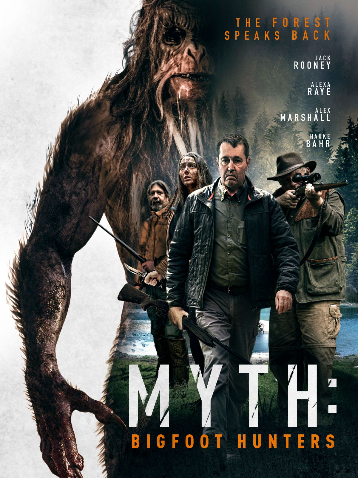 Keyart for the movie Myth: Bigfoot Hunters