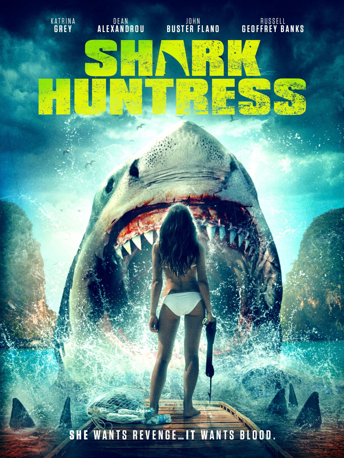 Keyart for the movie Shark Huntress