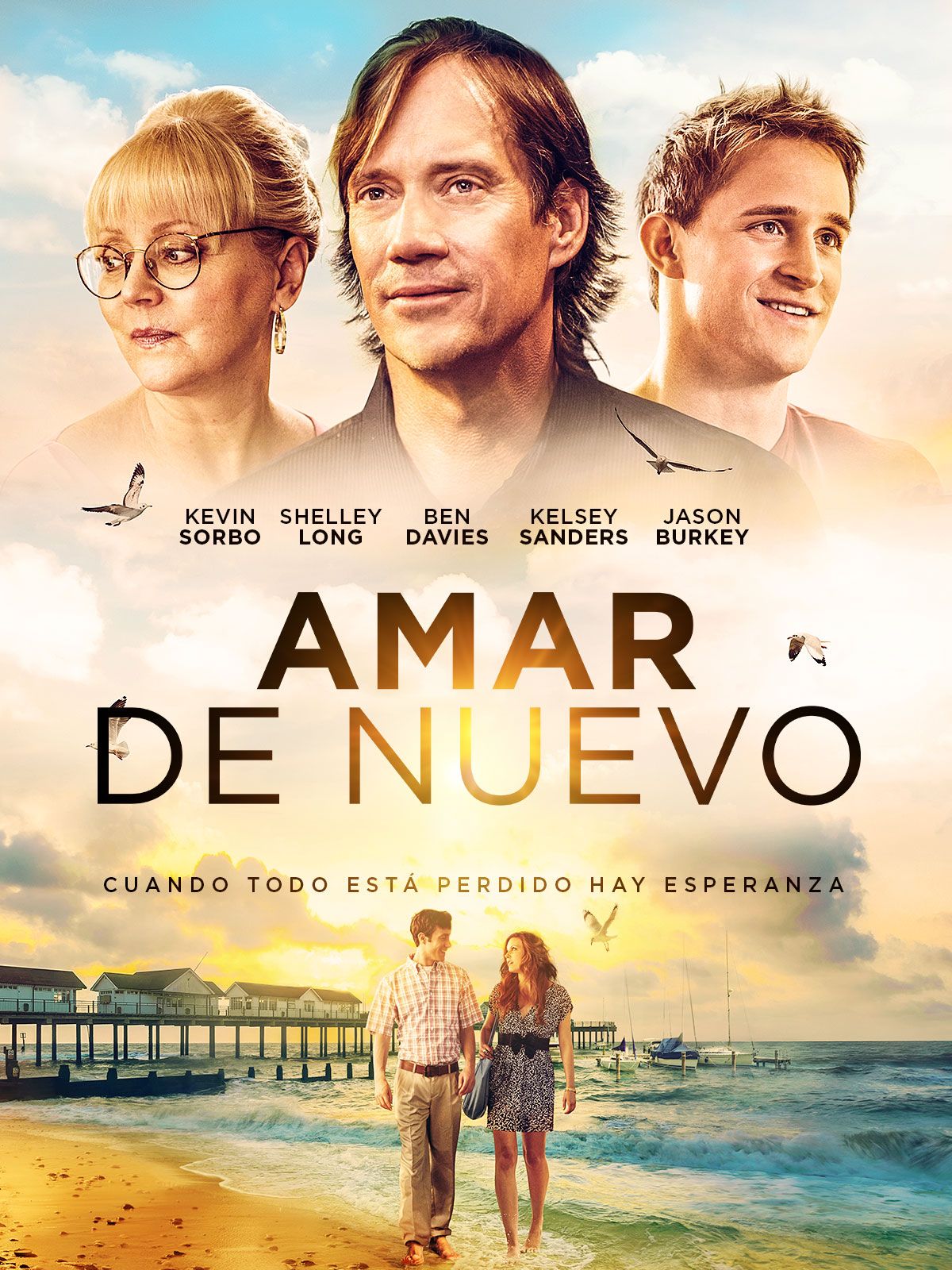 Keyart for the movie Love Again (Spanish Title: Amar de Nuevo)