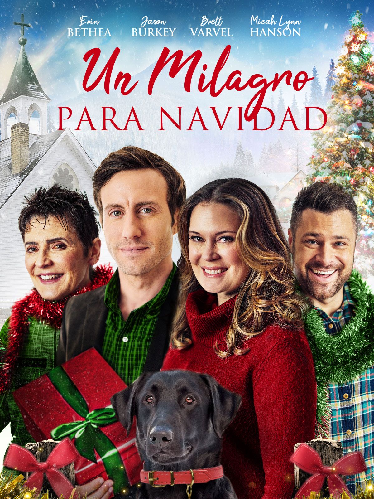 Keyart for the movie Miracle on Christmas (Spanish Title: Un Milagro Para Navidad)